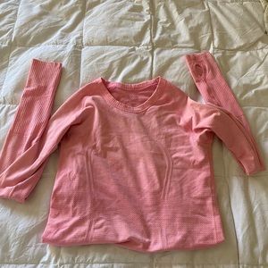 Lululemon Pink Swiftly Long sleeve